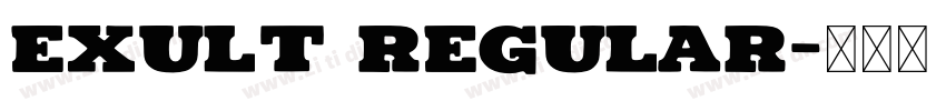 Exult Regular字体转换